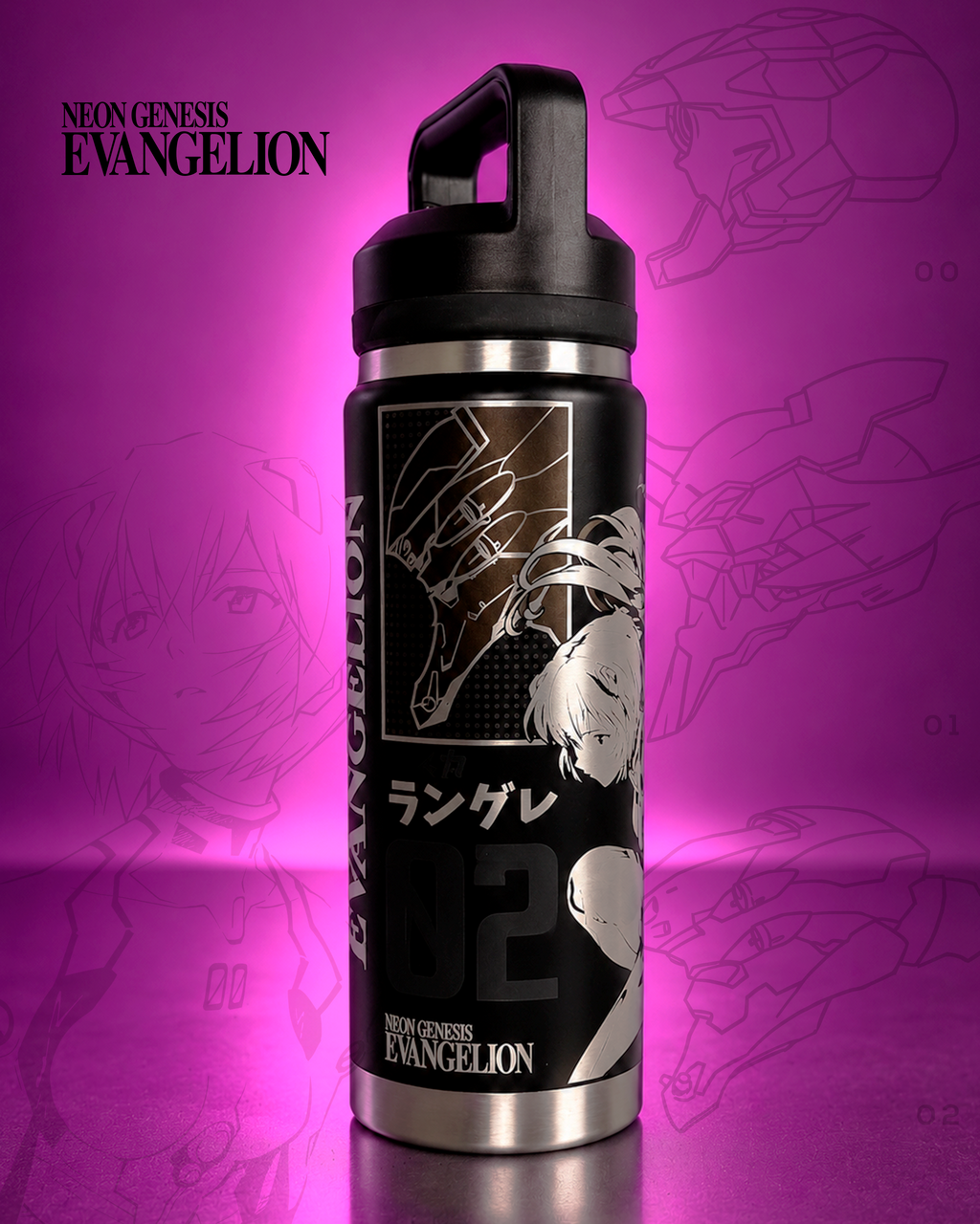 Botella Térmica Neon Genesis Evangelion