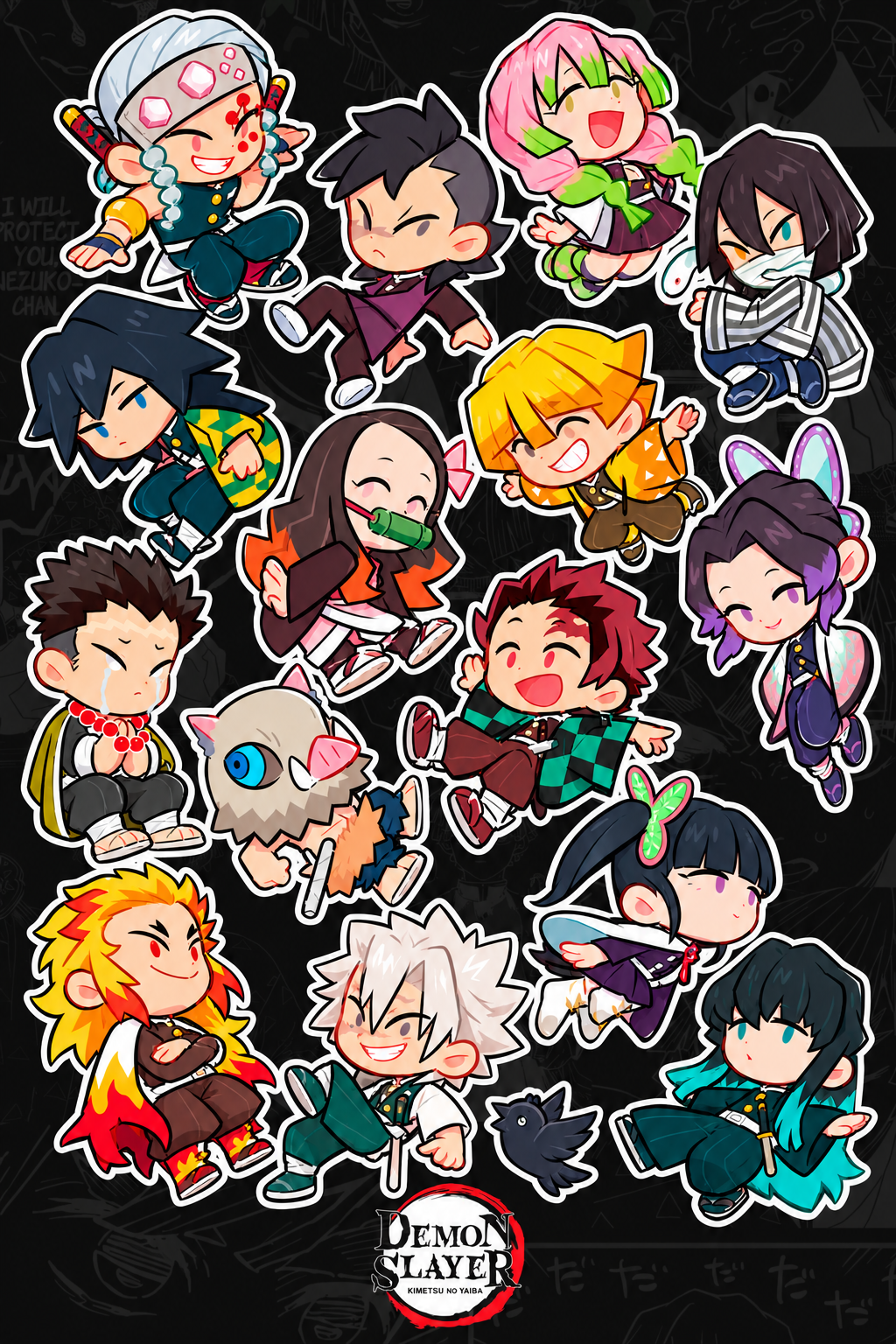 Stickers Demon Slayer