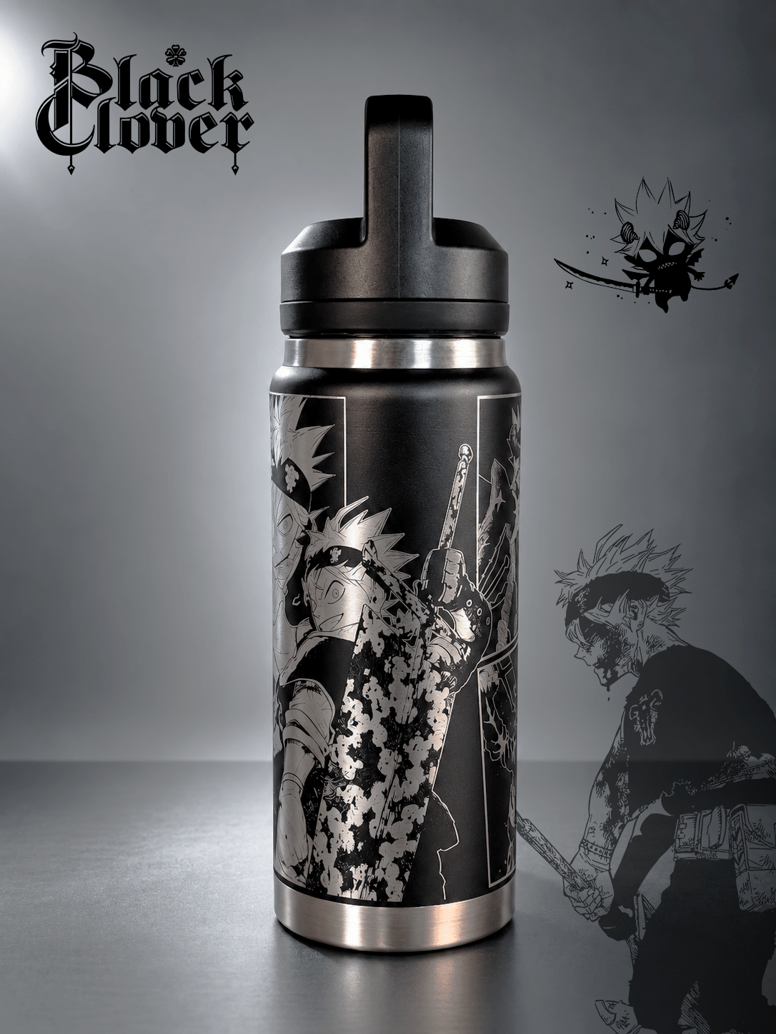 Botella Térmica Asta Black Clover - Dwear